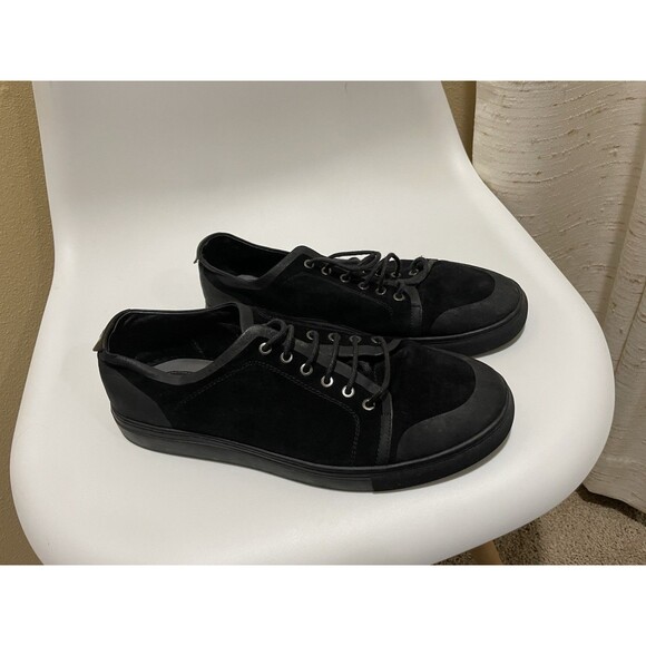 Badgley Mischka Men\'s Sneakers Black Combo Size 9.5 Lace Up Low Top Casual Shoes main image 6